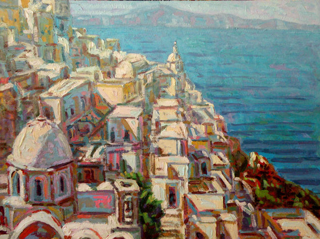 Santorini Oil Panel Landscaping