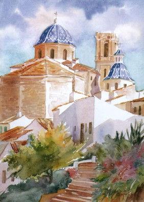 Altea Acuarela Papel Paisaje