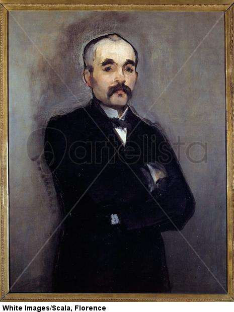 Portrait of Georges Clemenceau (1841-1929). 19th century