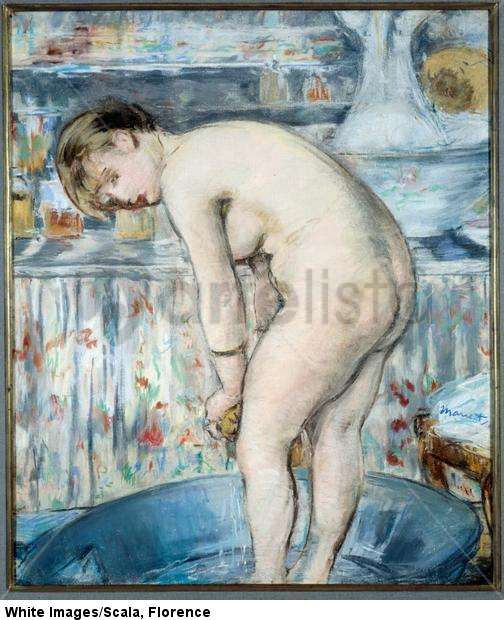 The tub or Woman in a tub. A woman with her feet in a basin is washing herself. 1878-1879.