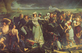 Embarque de María Teresa de Francia, duquesa de Angulema, en Pauillac el 2/04/1815 con destino a Inglaterra. 1818