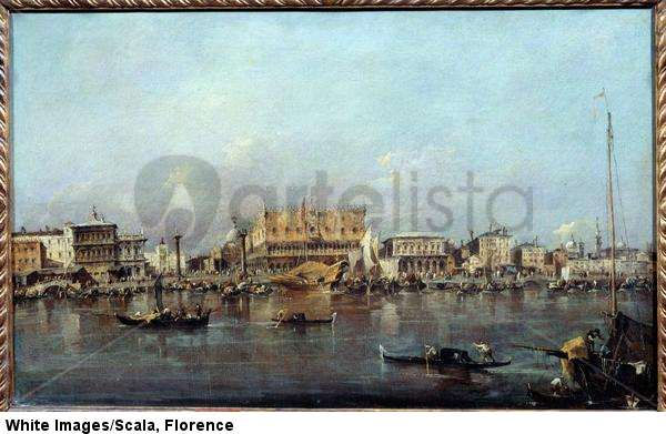 The Doge's Palace seen from the sea. 18th century