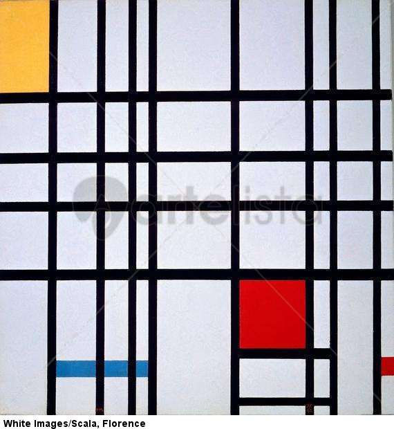 Composition with Reds, Yellows, and Blues, 1939-1942