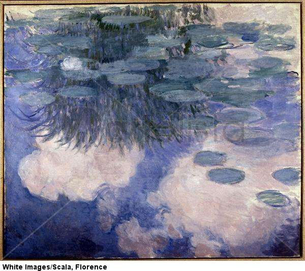 Water Lilies with Cloud Effect. 19th century.