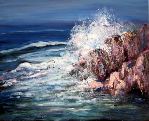 Rompiente Oil Canvas Marine Painting