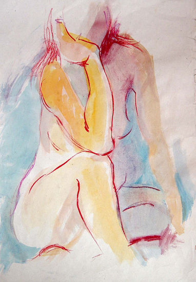 Apunte de desnudo Watercolour Paper