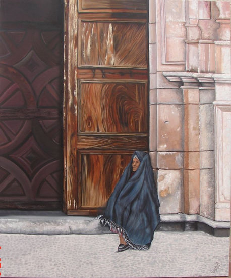 CARIDAD Oil Canvas Figure Painting