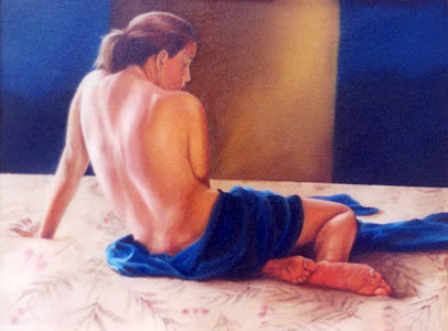 cuando la luz nace en tu espalda Oil Canvas Nude Paintings