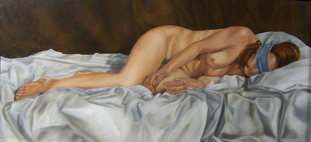 while escaping Oil Canvas Nude Paintings