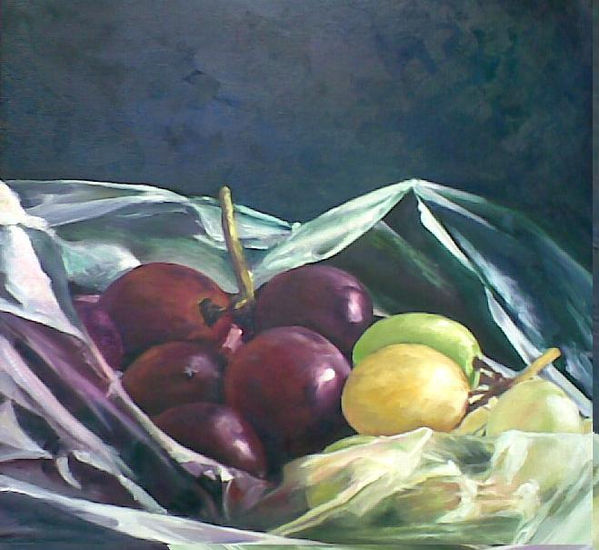 bodegón de la viña a la mesa Oil Canvas Still Life Paintings