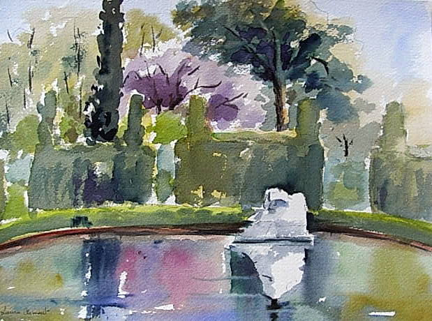 "Parc de la Ciutadella" Watercolour Paper Landscaping