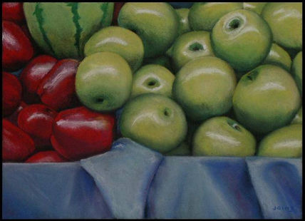 Bodegón manzanas
