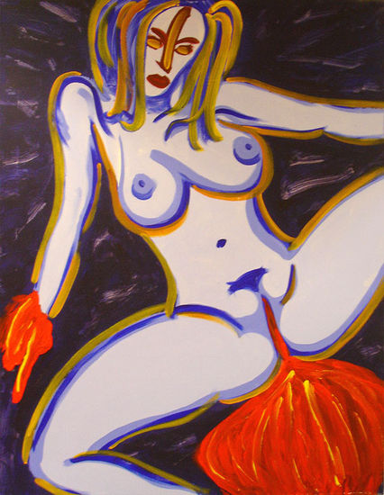 Manka Acrylic Canvas Nude Paintings