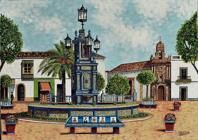 Plaza alta Acrylic Canvas Landscaping