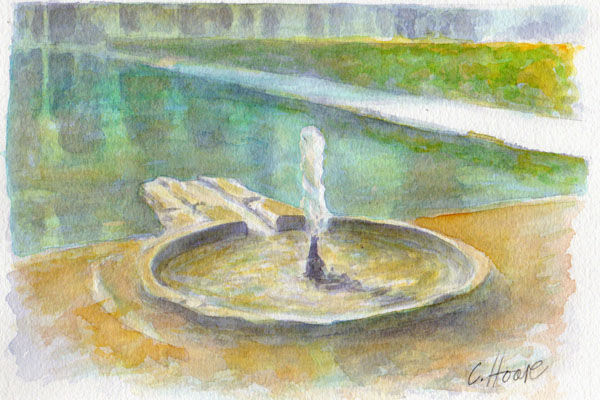 Fuente de la Alhambra Watercolour Paper Landscaping