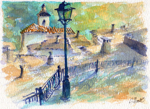 San Nicolas. Albaycin Watercolour Paper Landscaping