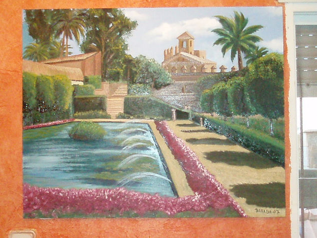 RINCON DE el alcazar de los reyes cristianos de cordoba Oil Canvas Landscaping