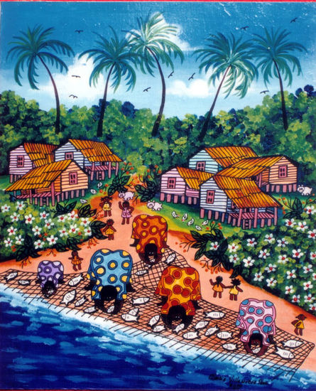 "PUERTO VIEJO, COSTA RICA" Acrylic Canvas Landscaping