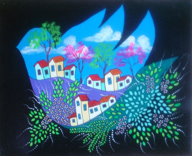 "LIBERTAD" Acrylic Canvas Landscaping