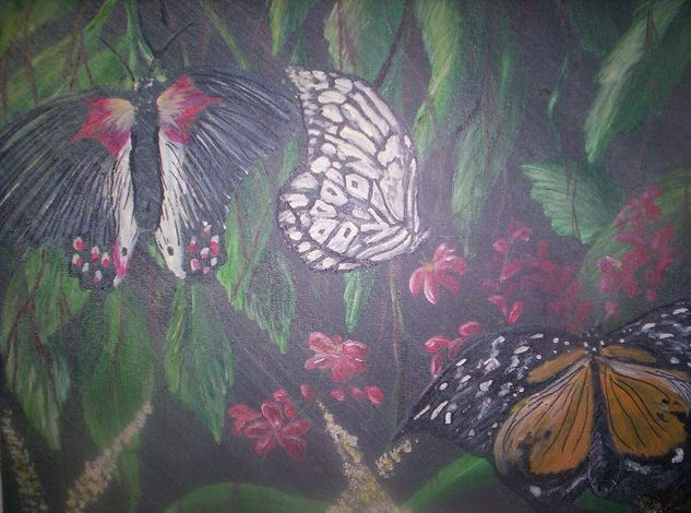 Mariposas / Butterflies Acrylic Canvas Landscaping