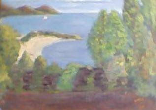 MAR  DESDE LA COSTA Oil Canvas Landscaping