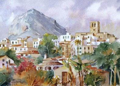 Jávea Watercolour Paper Landscaping