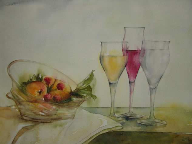 La frutera Watercolour Paper Still Life Paintings