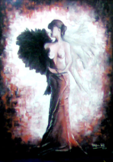 Angel del deseo Acrylic Canvas Nude Paintings