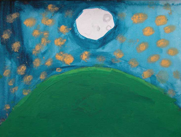 Noche de luna Acrylic Canvas Others