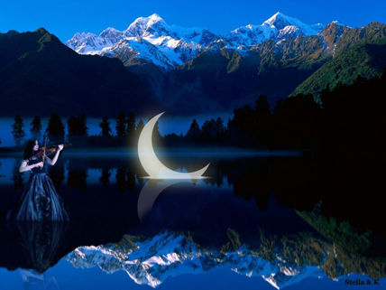 La luna en el lago