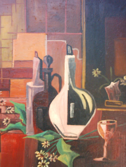 botellas Oil Canvas Still Life Paintings