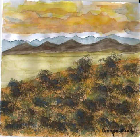 Altiplano 4 Watercolour Card Landscaping