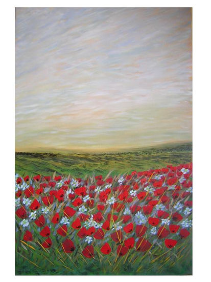 Amapolas VII Oil Canvas Landscaping