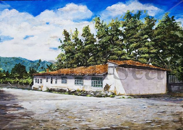 la casa de Fausto Calderon Acrylic Canvas Landscaping