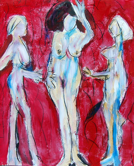 3 gracias? Oil Canvas Figure Painting