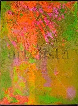 jardin 1 Acrylic Canvas Floral Painting