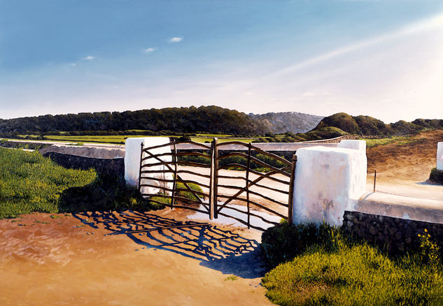 Menorca Óleo Tabla Paisaje