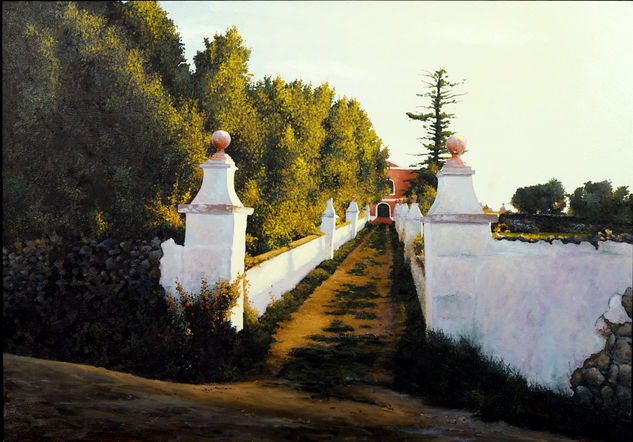 entrada a la casa-Menorca Oil Panel Landscaping