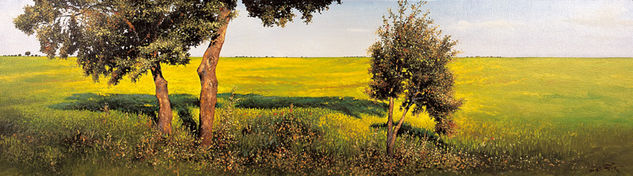 árboles por Socuéllamos-La Mancha Oil Panel Landscaping