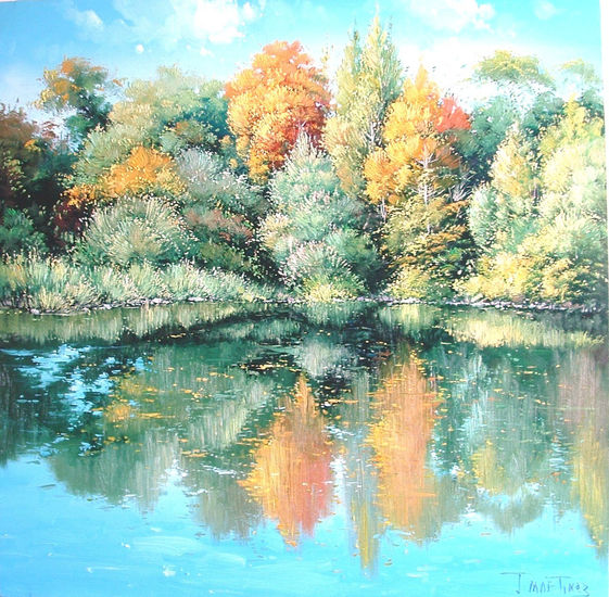 aguas de otoño Oil Canvas Landscaping