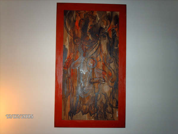 Diosa hindu Others Panel Figure Painting