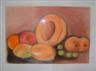 FRUTA Pastel Card Still Life Paintings