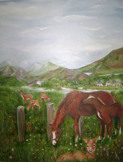 Campo Oil Canvas Animals