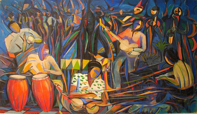 latin jazz Óleo Lienzo Figura