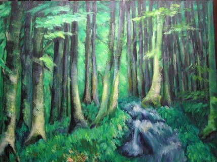 Ninfa de agua y bosque