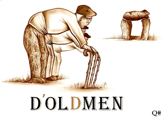 " DOLMEN,THE OLD MEN" Pencil