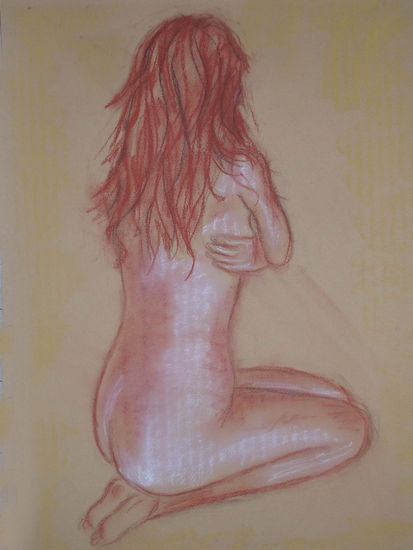 DESNUDO DE ESPALDAS Pastel Card