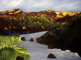 paisaje con montañas