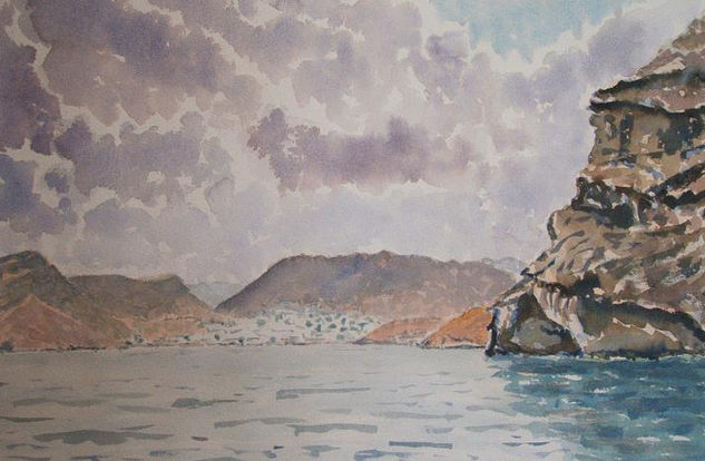 Las Negras Watercolour Paper Marine Painting