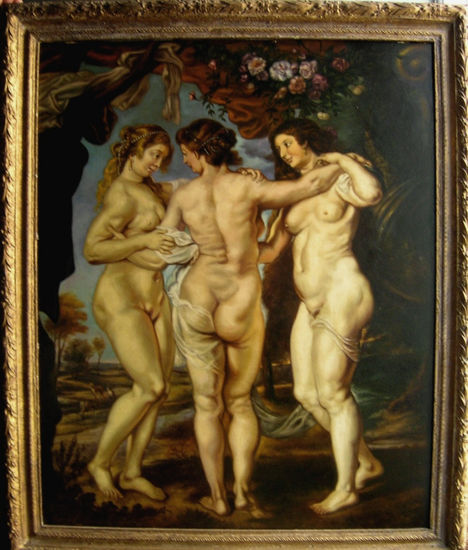 Reproducción artistica de Rubens Óleo Lienzo Desnudos